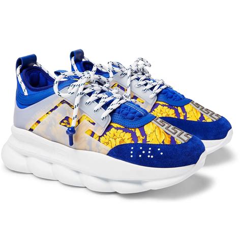 versace chain.reacrion|authentic versace chain reaction sneakers.